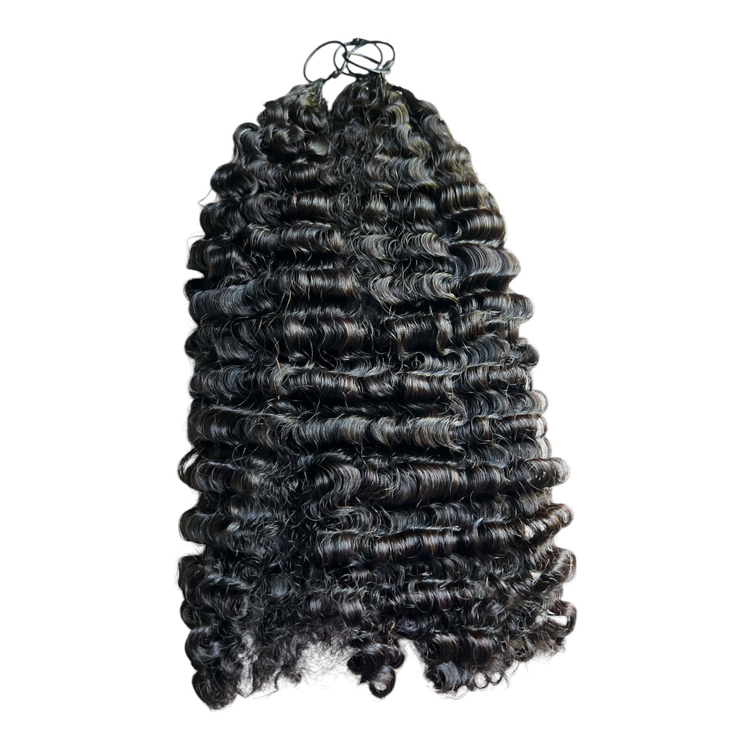 Luxury Signature Coil Curl Feathered Crochet Hair